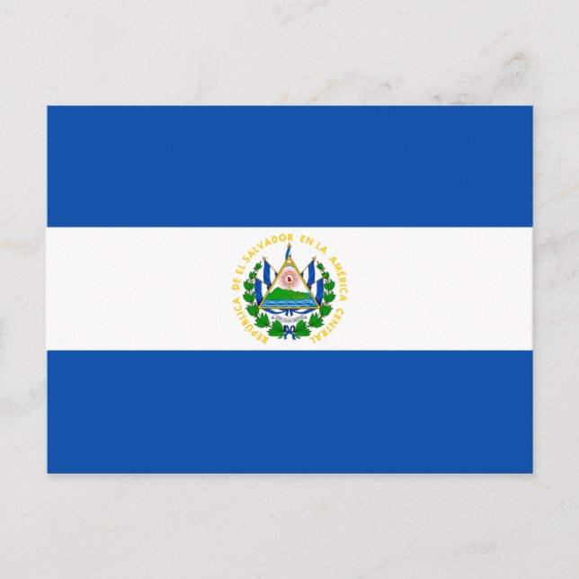 Carte Postale Drapeau du Salvador (Devant)