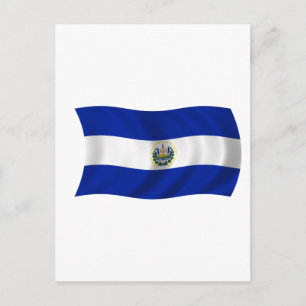 Carte Postale Drapeau du Salvador