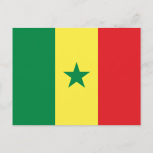 Carte Postale Drapeau du Sénégal