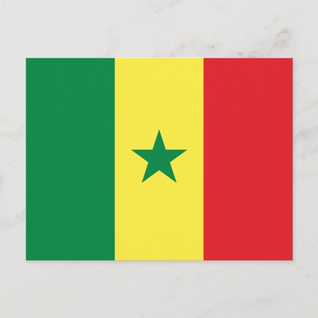 Carte Postale Drapeau du Sénégal (Devant)
