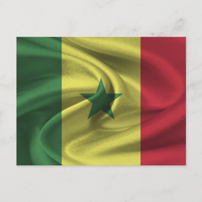 Carte Postale Drapeau du Sénégal (Devant)
