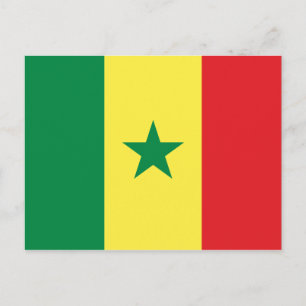 Carte Postale Drapeau du Sénégal