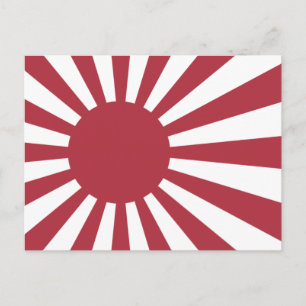 Carte Postale Drapeau du soleil levant impérial du Japon, Edo à