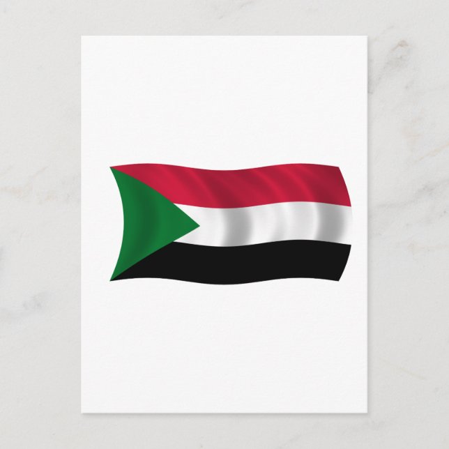 Carte Postale Drapeau du Soudan (Devant)