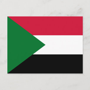 Carte Postale Drapeau du Soudan
