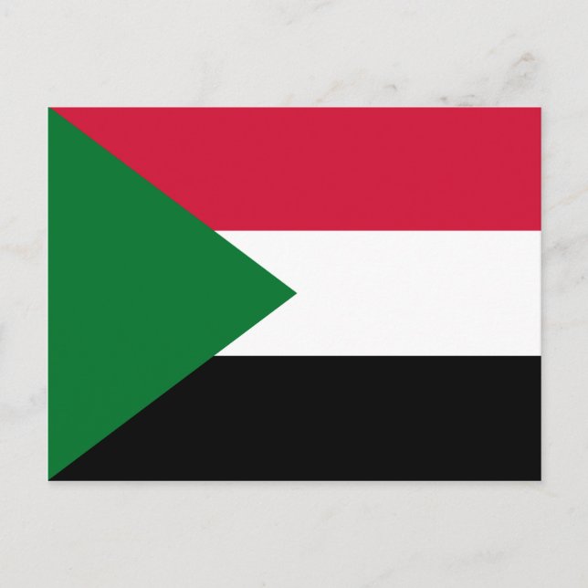Carte Postale Drapeau du Soudan (Devant)
