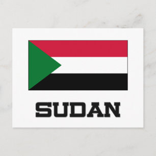 Carte Postale Drapeau du Soudan