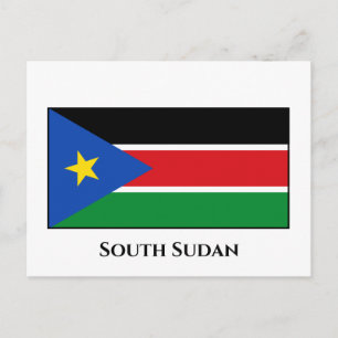 Carte Postale Drapeau du Soudan du Sud