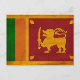 Carte Postale Drapeau du Sri Lanka