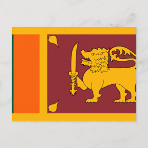 Carte Postale Drapeau du Sri Lanka