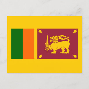Carte Postale Drapeau du Sri Lanka