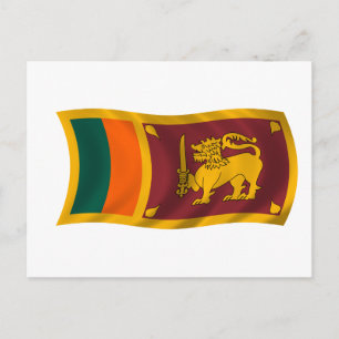 Carte Postale Drapeau du Sri Lanka