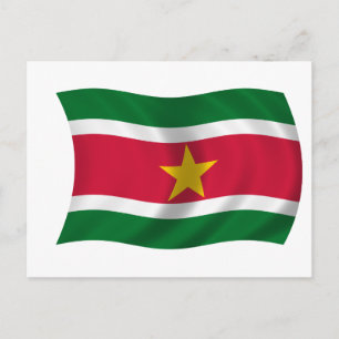 Carte Postale Drapeau du Suriname