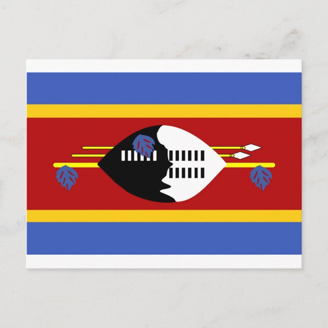 Carte Postale drapeau du Swaziland (Devant)