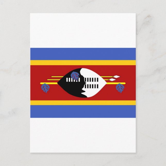 Carte Postale drapeau du Swaziland (Devant)