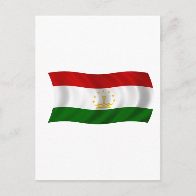 Carte Postale Drapeau du Tadjikistan (Devant)