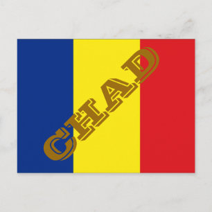 Carte Postale Drapeau du Tchad