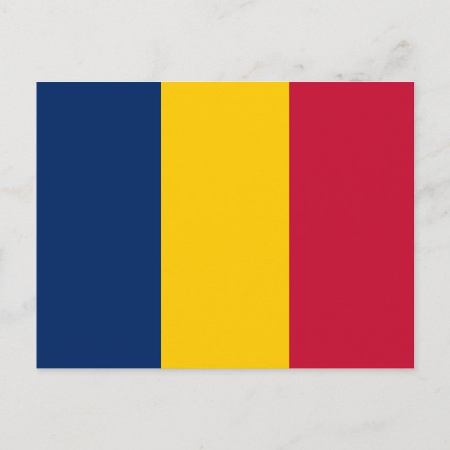 Carte Postale Drapeau du Tchad (Devant)