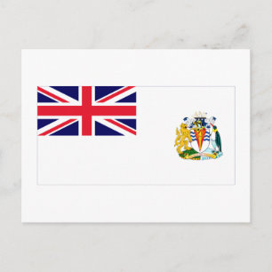 Carte Postale Drapeau du territoire antarctique britannique