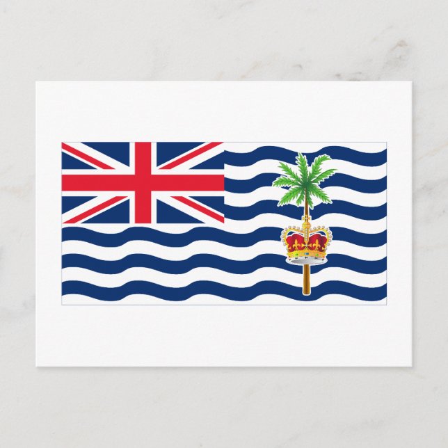 Carte Postale Drapeau du Territoire britannique de l'océan Indie (Devant)