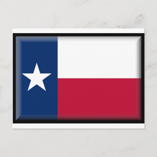 Carte Postale Drapeau du Texas (Devant)