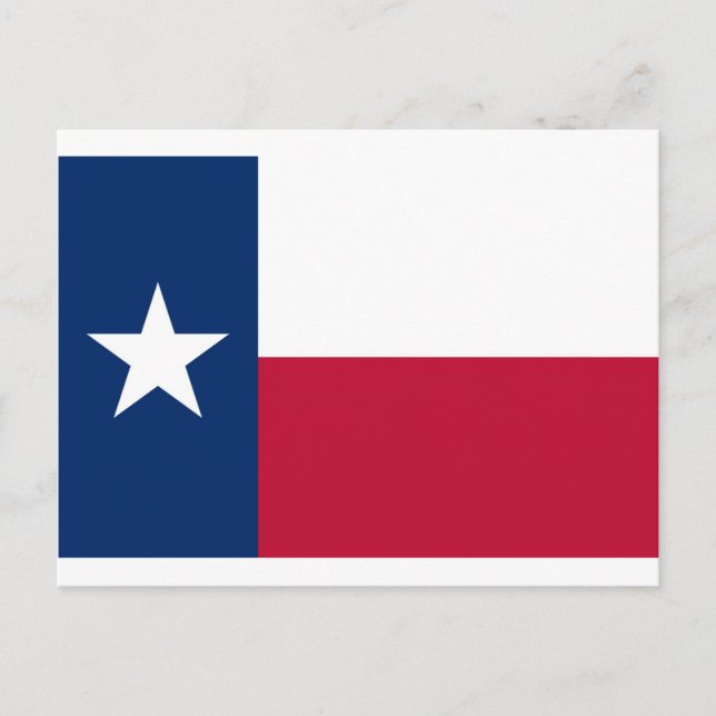 Carte Postale Drapeau du Texas (Devant)