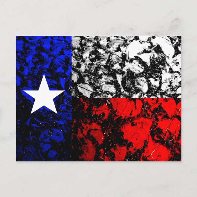 Carte Postale Drapeau du Texas (Devant)
