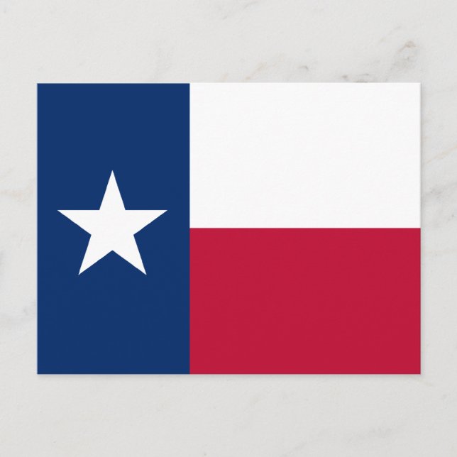 Carte Postale Drapeau du Texas (Devant)