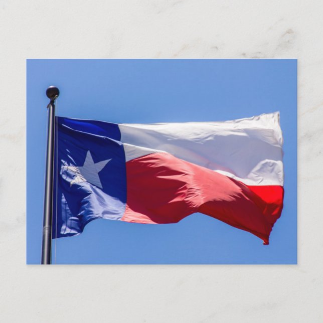 Carte Postale Drapeau du Texas (Devant)