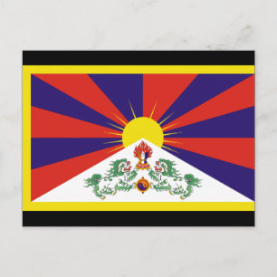 Carte Postale drapeau du tibet