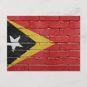 Carte Postale Drapeau du Timor oriental