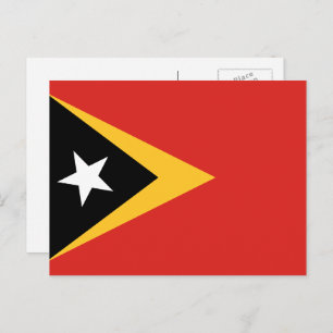 Carte Postale Drapeau du Timor oriental, drapeau du Timor orient
