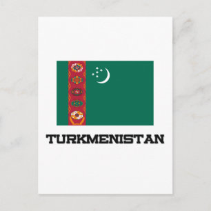 Carte Postale Drapeau du Turkménistan