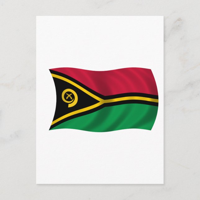 Carte Postale Drapeau du Vanuatu (Devant)