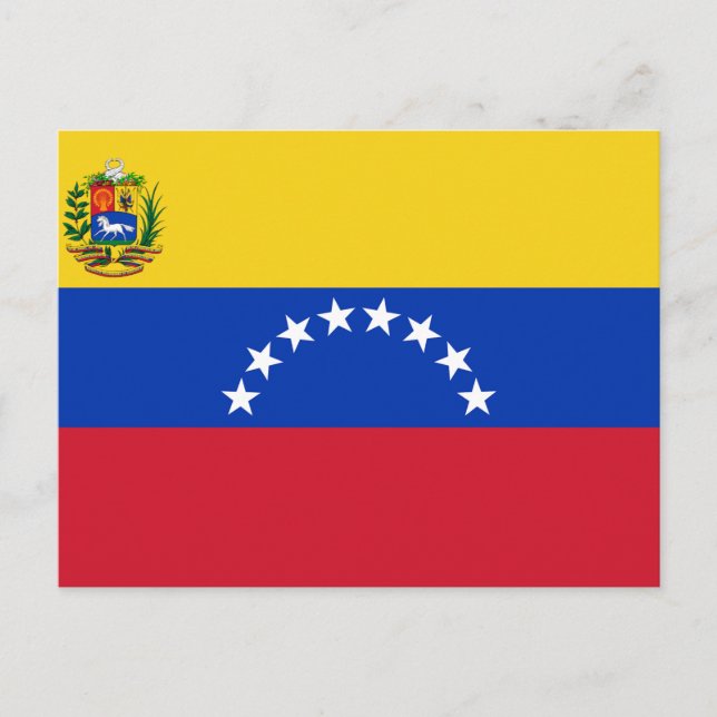 Carte Postale Drapeau du Venezuela (Devant)