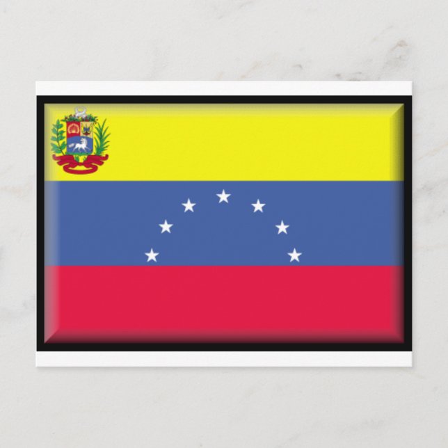 Carte Postale Drapeau du Venezuela (Devant)