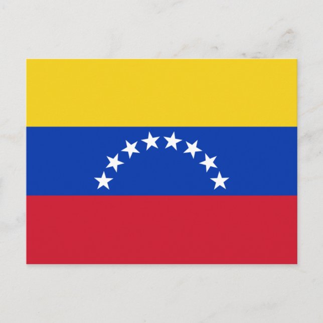 Carte Postale drapeau du venezuela (Devant)