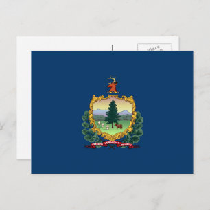 Carte Postale Drapeau du Vermont