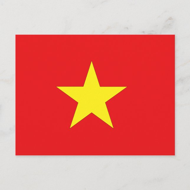 Carte Postale Drapeau du Vietnam (Devant)