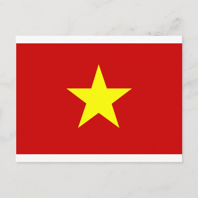 Carte Postale Drapeau du Vietnam (Devant)
