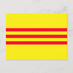 Carte Postale Drapeau du Vietnam du Sud