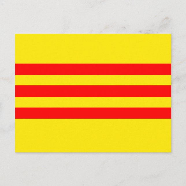 Carte Postale Drapeau du Vietnam (nouveau) (Devant)