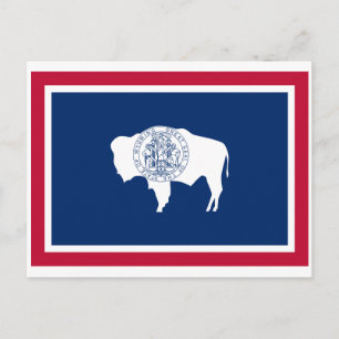 Carte Postale Drapeau du Wyoming