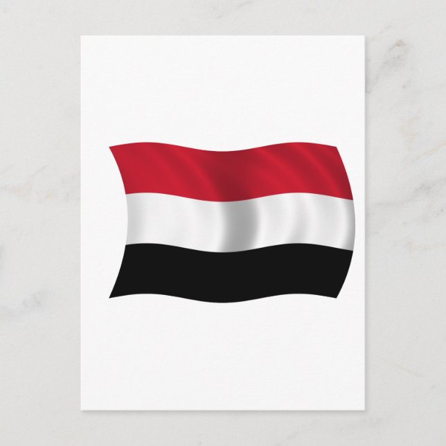 Carte Postale Drapeau du Yémen (Devant)
