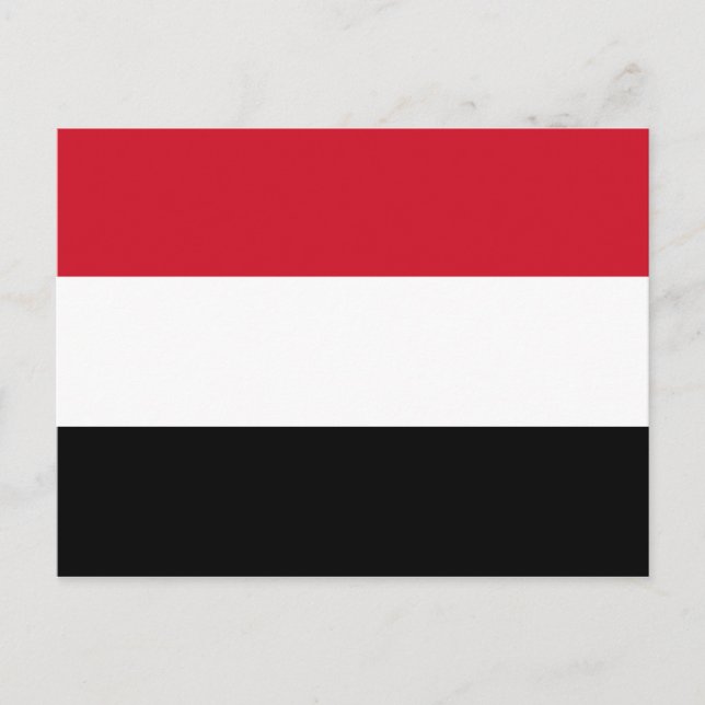 Carte Postale Drapeau du Yémen (Devant)