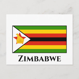 Carte Postale Drapeau du Zimbabwe
