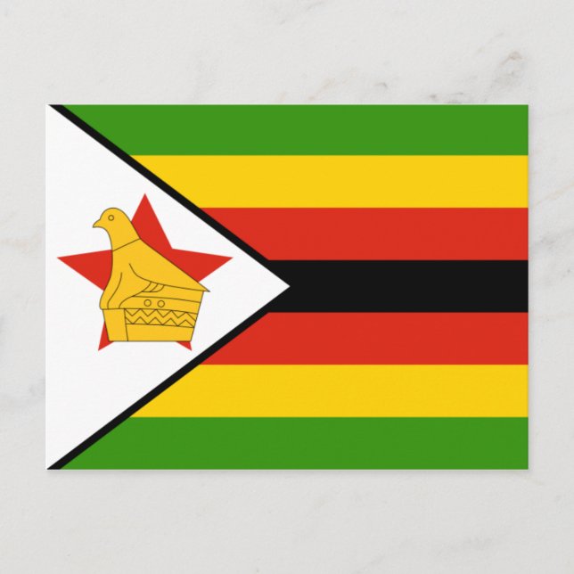 Carte Postale drapeau du zimbabwe (Devant)