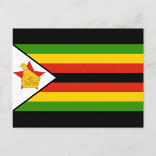 Carte Postale drapeau du zimbabwe