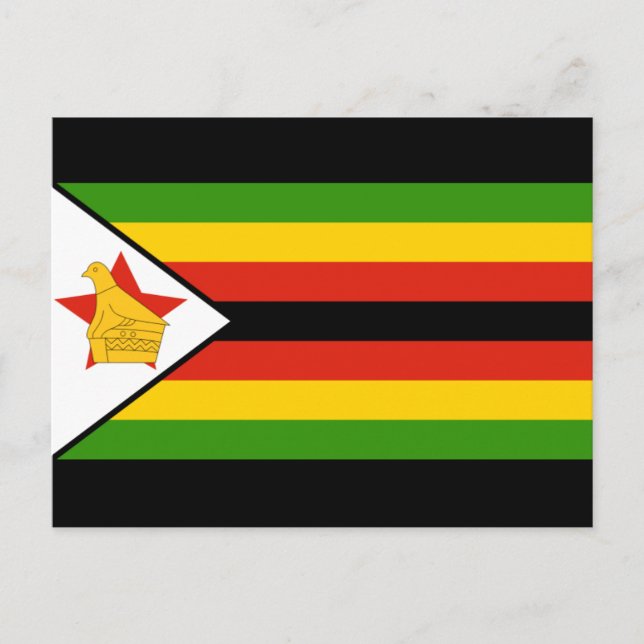 Carte Postale drapeau du zimbabwe (Devant)