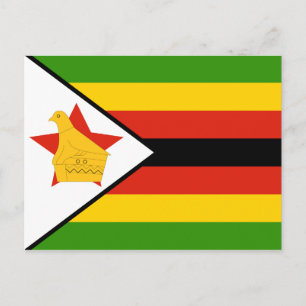 Carte postale Drapeau du Zimbabwe
